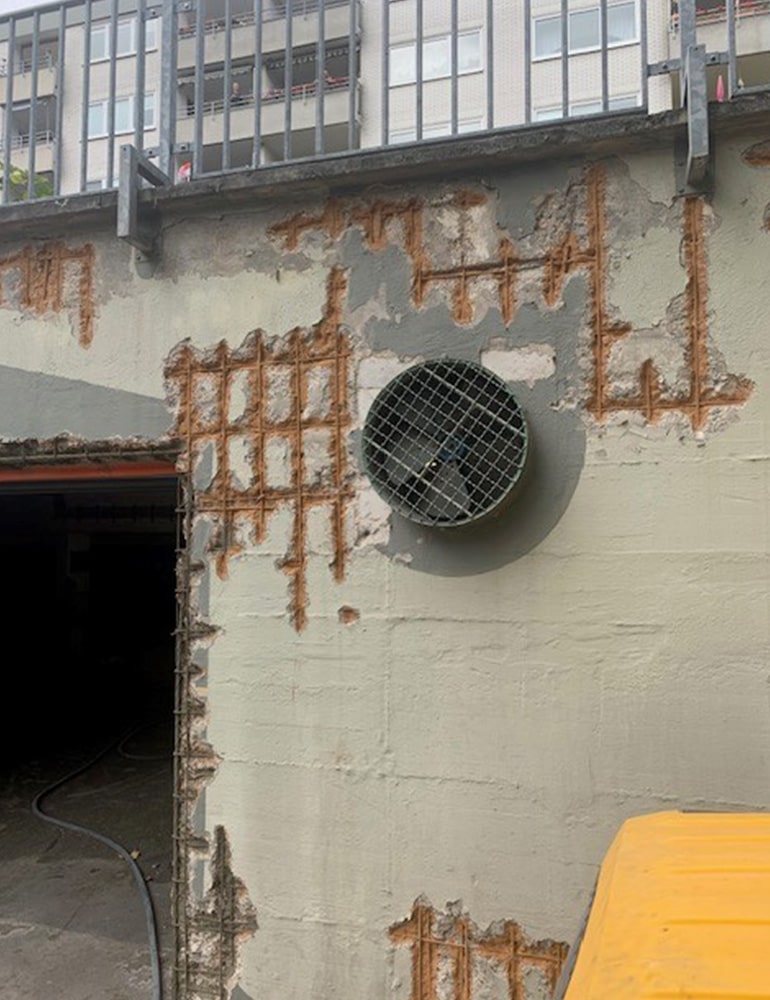 DESAWO Betoninstandsetzung Tiefgarage